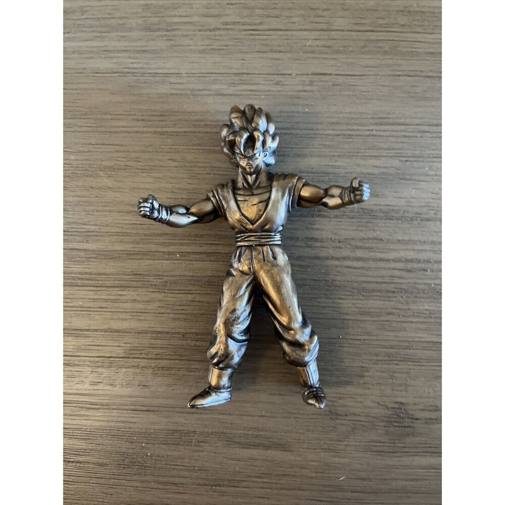 Dragon Ball Z Goku Action Figure Bronze 5” Burger King Toy Dragonball Z Vintage